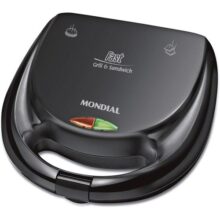 Sanduicheira Fast Grill e Sandwich, Mondial, Preto, 750W, 220V – S-12