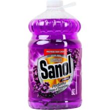 Sanol Desinfetante Líquido Para Uso Geral Lavanda 5 Litros Roxo