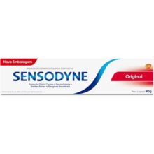 Sensodyne Creme Dental para Sensibilidade Original com Flúor, Dentes Fortes e Gengivas Saudáveis, 90g