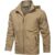 SevenDwarf casaco masculino Jaqueta corta-vento masculina de manga comprida com zíper e capuz casual para caminhadas Ja