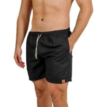 Short De Linho Masculino Bermuda Leve Praia Verao Novidade Preto P