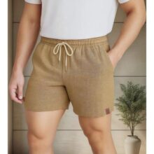 Short De Linho Masculino Bermuda Leve Praia Verao Novidade