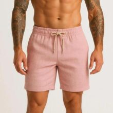 Short De Linho Masculino Bermuda Leve Praia Verao Novidade