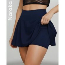 Short Saia Academia Feminino Cintura Alta Legging Fitness