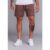 Shorts Moletinho Casual Masculino Marrom