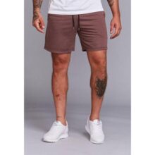 Shorts Moletinho Casual Masculino Marrom
