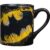 Silver Buffalo Dc Comics Batman Com Logotipo De Pintura A Salpicos De Cerâmica Jumbo, Caneca De 400 Ml