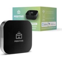 Smart Controle Universal Wi-Fi Positivo Casa Inteligente, All-in-One, Controle Pelo Smartphone ou Comando de Voz, Infravermelho, Rede 2.4 GHz, Bivolt – Compatível com Alexa