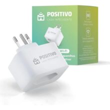 Smart Plug Wi-Fi 10A/1000W, Positivo Casa Inteligente, Ligue ou Desligue seus Eletrodomésticos Através do Celular, Compatível com Alexa
