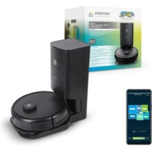 Smart Robô Aspirador Wi-Fi Autolimpante PRA2000 Positivo Casa Inteligente 3 em 1 Varre Aspira Passa Pano Autolimpan