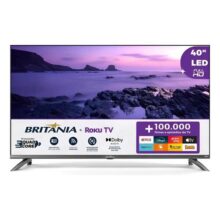 Smart Tv 40” Britânia Btv40m9gr2cgb Roku Led Dolby Audio