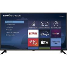 Smart TV 42” Britânia BTV42G6FR2CP Roku TV Dolby Audio