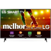Smart TV 43″ LG Full HD 43LR6700 Processador α5 Ger6 AI Alexa integrado LG Channels webOS 23 compatível com Controle Smart Magic