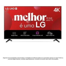 Smart TV 4K 43″ LG UHD 43UA8550PSA Processador a7 Ger8 AI Alexa integrado Otimizador de Jogos webOS 25 compatível com Controle Smart Magic