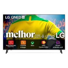 Smart TV 4K 50″ LG QNED73 Portal de Games Processador AI α7 Ger8 4K Super Upscaling Google Cast Integrado Controle AI Magic WebOS 25 Modo Esportes Alerta de Esportes