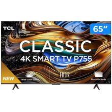 Smart TV 65″ 4K UHD LED TCL 65P755 Wi-Fi Bluetooth 3 HDMI 1 USB