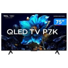 Smart TV 75″ TCL 4K UHD QLED 75P7K Google TV AiPQ Google Assistente 3 HDMI 1 USB