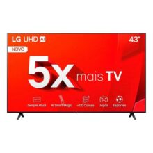 Smart Tv De 43 LG Tu801c 43tu801c0sa Com Tela Led 4k 127/220v – Preto