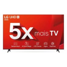 Smart TV LG 65″ 4K Ultra HD UT80 Processador A5 Ger7 AI Alexa/Chromecast integrado com Entrada HDMI e USB – 65UT8050PSA
