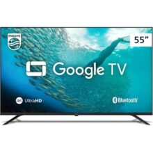 Smart TV Philips 55″ 4K HDR 55PUG7019/78, Google TV, Comando de Voz