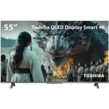 Smart TV QLED 55 4K Toshiba Google TV 3HDMI 2USB Wi-Fi