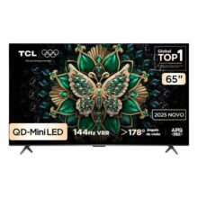 Smart TV TCL 65 Polegadas QLED Mini LED 4K C6K WiFi Bluetooth Google TV 4 HDMI 144Hz HDR10+ 65C6K