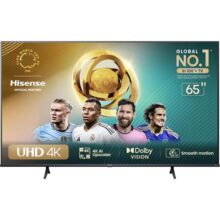 Smart TV UHD 4K DLED 65″ Hisense Polegadas com HDR10+ Dolby Vision Game Mode Controle por Voz Alexa Built-In AirPlay – 65A6N