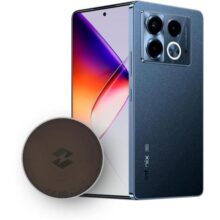 Smartphone Infinix Note 40 5G 12GB RAM 512GB AMOLED Dual Chip NFC 6,78” + Pad de Carregamento Sem Fio – Preto Obsidiana