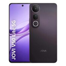Smartphone JOVI V50 Lite 5G 256GB 8GB RAM Câmera 50MP AMOLED 6.77″ 6500mAh 90W Android 15 – Preto Eclipse