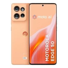Smartphone Motorola Edge 50 5g – 256gb 24gb Ram Boost 50mp Sony Camera Moto Ai Ip68 Nfc – Peach Fuzz Vegan Leather