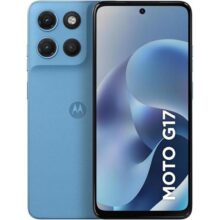 Smartphone Motorola Moto G17 4G – 128GB 12GB (4GB RAM + 8GB RAM Boost) camera 50MP Sony Lytia 600, tela FHD+ 60hz, bateria 5200 mAh – Azul Claro