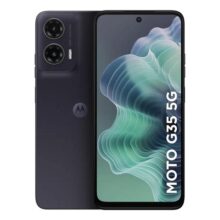 Smartphone Motorola Moto G35 5g – 128gb 12gb (4gb Ram+8gb Ram Boost) E Camera 50mp Com Ai Nfc Tela 6.7 Com Superbrilho – Grafite – Vegan Leather