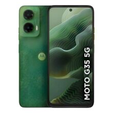 Smartphone Motorola Moto g35 5G – 128GB 12GB (4GB RAM+8GB Ram Boost) e Camera 50MP com AI NFC Tela 6.7″ com Superbrilho – Verde – Vegan Leather