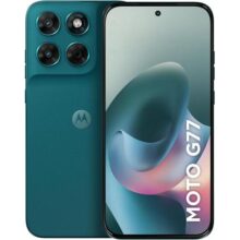 Smartphone Motorola Moto G77 5G – 256GB 24GB (8GB RAM + 16GB RAM Boost) camera 108MP Ultra-Pixel, tela 1.5K extreme Amoled 120hz, ultrarresistente – Verde Escuro
