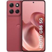 Smartphone Motorola Moto g86 5G – 256GB 24GB (8GB RAM+16GB Ram Boost) Tela 1.5K pOLED, 50MP Sony camera OIS Moto AI, videos em 4K, IP68 + IP69 – Vermelho