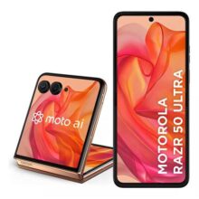 Smartphone Motorola Razr 50 Ultra – 512GB 24GB (12GB RAM+12GB Ram Boost) Tela dobrável 6,9″ pOLED e externa 4” Moto AI camera IPX8