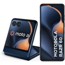 Smartphone Motorola Razr 60-256GB 24GB (12GB RAM+12GB Ram Boost) Tela dobrável 6,9″ pOLED e externa 3,6” Moto AI camera IP48 – Azul Marinho