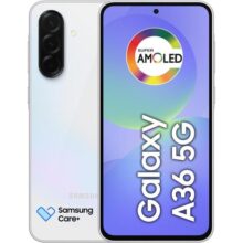 Smartphone Samsung Galaxy A36 5G 128GB, 6GB RAM, Câmera 50MP, IP67, Super AMOLED 6.7″, Recursos AI, Branco