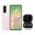 Smartphone Samsung Galaxy A56 128GB 5G 6GB RAM – Rosa + Galaxy Buds FE sem Fio Grafite