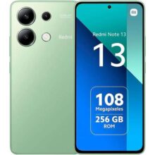 Smartphone Xiaomi Redmi Note 13 de 6 GB+128 GB. Poderoso desempenho do Snapdragon®, tela FHD+AMOLED de 120 Hz, carregamento rápido de 33 W com bateria de 5000mAh (verde)