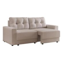 Sofá 3 Lugares Retrátil Lubeck Linho Cru Cru