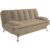 Sofá-Cama 3 Lugares Casal Premium Suede Velvet Bege