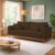 Sofá Living 3 Lugares Suede Resistente Madeira + Almofadas – Opções de Cores