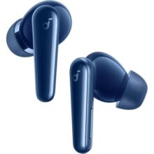 soundcore Liberty 5 da Anker, Fones de Ouvido Sem Fio com Cancelamento de Ruído, Redução de Voz 2x, Cancelamento Adaptativo, Dolby Audio, 6 Microfones IA, Longa Duração da Bateria, Azul Escuro