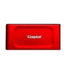 SSD Kingston XS1000 1TB USB 3.2 Gen 2×2 Portátil Leitura: 1050 MB/s Gravação: 1000 MB/s Vermelho – SXS1000R/1000G