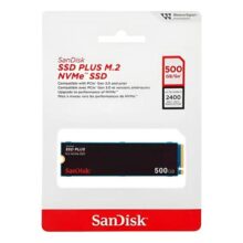 Ssd Sandisk Plus 500gb M.2 2280 Pcie Gen3 Nvme SDSSDA3N-500G-G26 Preto