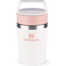 Stanley – Copo de Café Térmico, Caneca de Viagem Café Go com Tampa 236 ml, Rose Quartz