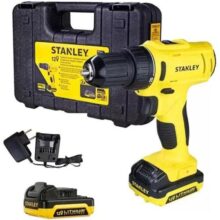 STANLEY Parafusadeira e Furadeira de Impacto 3/8″ SCD121S2K – 2 Baterias 12V – Com Maleta