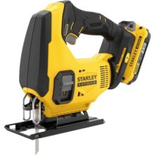 STANLEY Serra Tico Tico, Sem Fio, Serra com Ação Pendular de 3 Posições, Ferramenta com Velocidade Variável, com Maleta, Bateria e Carregador, Modelo SCJ600D1K, 20V