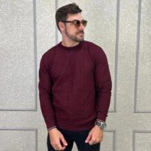 Suéter Lã Tricot Manga Longa